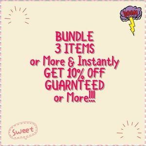 BUNDLE 3 ITEMS and GET 10% OFF, GUARNTEED